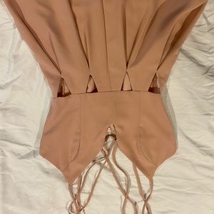 Light pink cutout romper